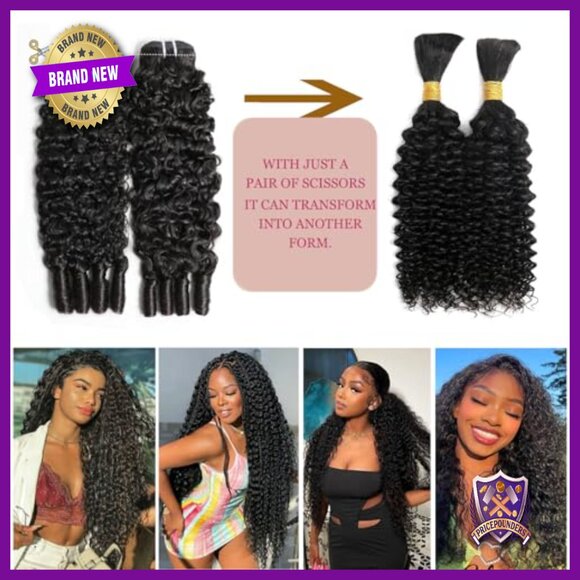 12-16 Inch 3C4A Water Wave Human Hair Extensions, Unprocessed Virgin Brazilian main image 6